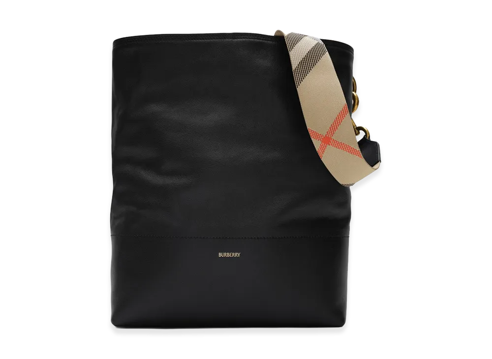 Burberry Women's Medium B Clip Bucket Bag "Black"