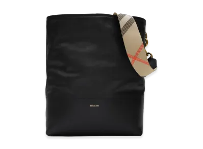 Burberry Women's Medium B Clip Bucket Bag "Black"