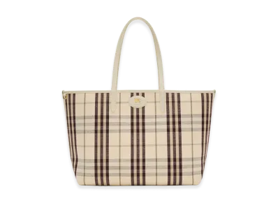 Burberry Women's Medium Reversible Bloomsbury Tote "Soap Beige/Light Beige"