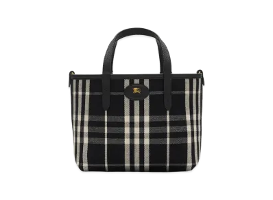 Burberry Women's Mini Reversible Bloomsbury Tote "Black/Calico Beige"