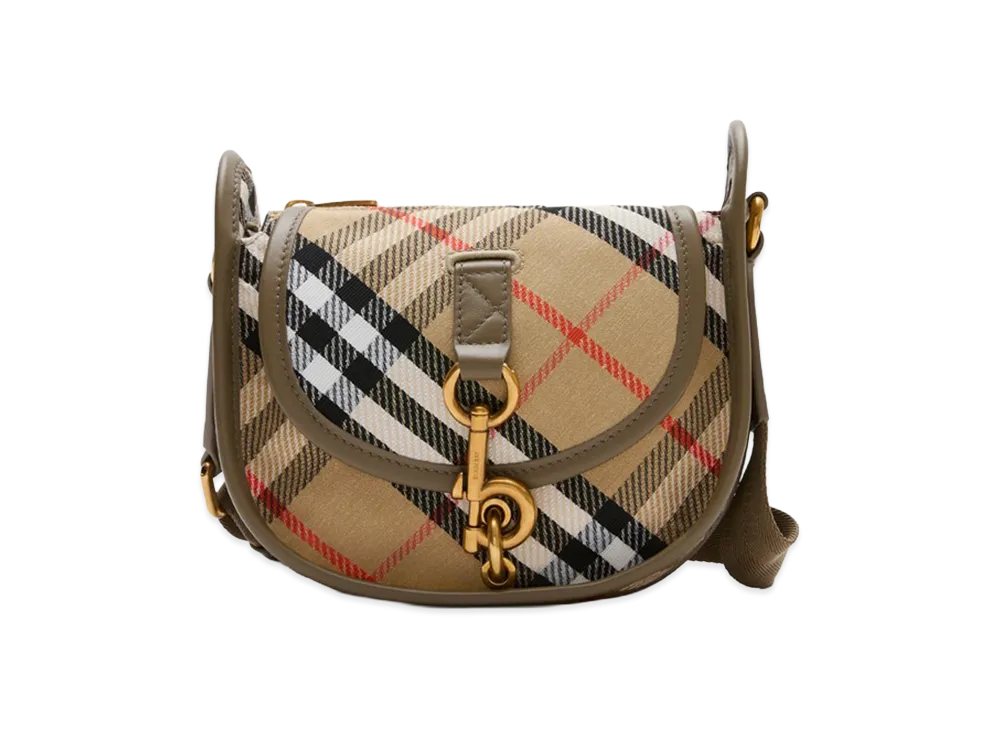 Burberry Women's Mini B Clip Messenger Bag "Sand Beige"