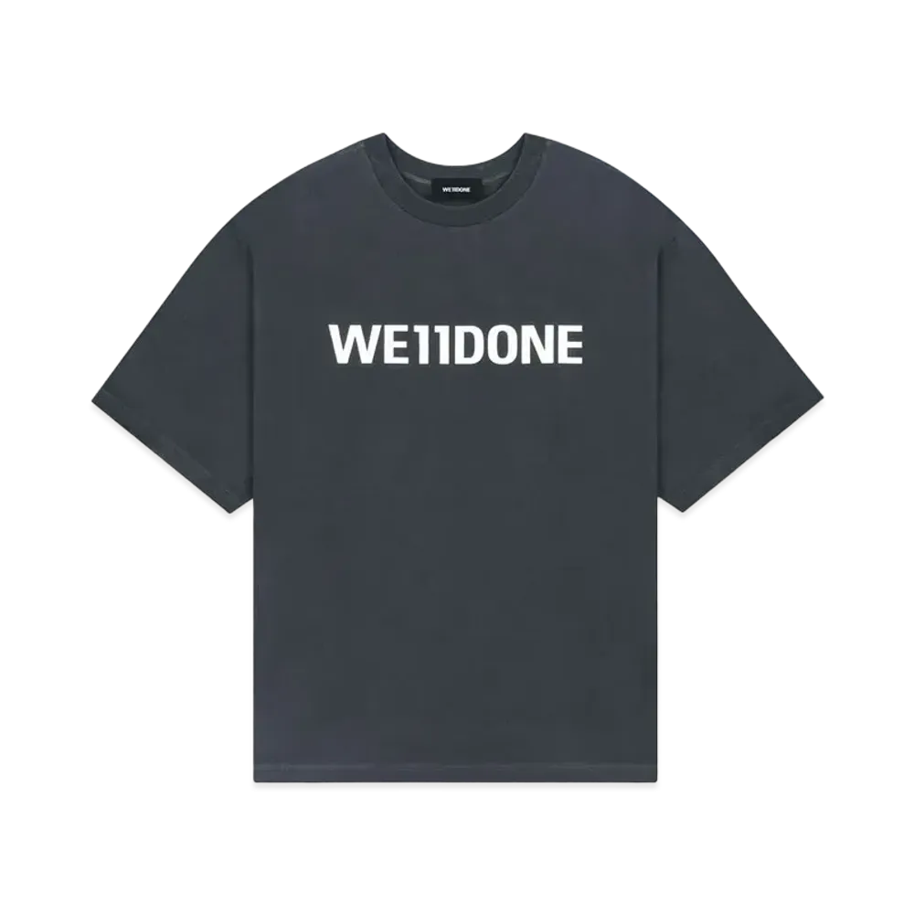 WE11DONE Basic Logo Large T-shirt "Charcoal"