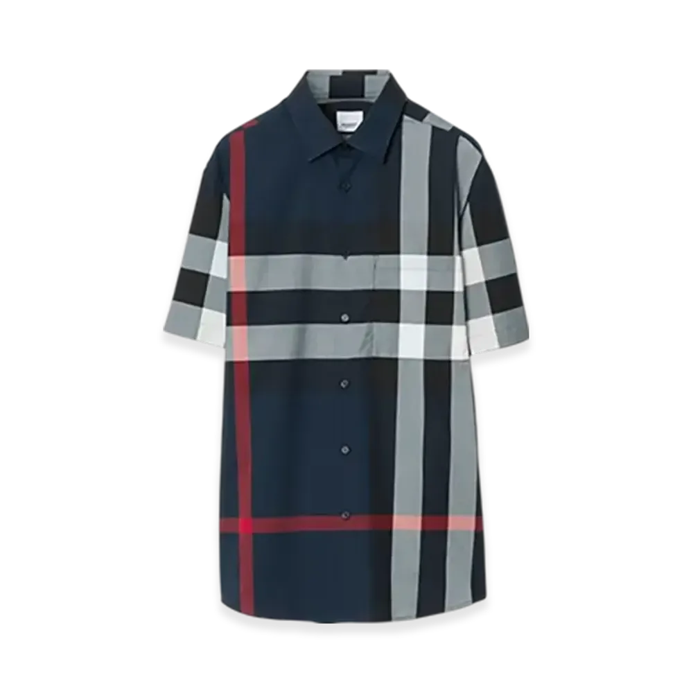 Burberry Check Cotton Shirt "Drizzle"
