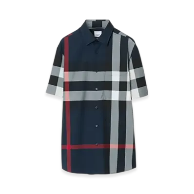 Burberry Check Cotton Shirt "Drizzle"