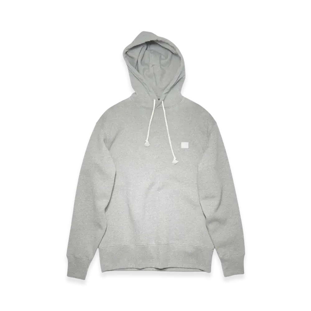 Acne Studios Fennis Face Hooded Sweatshirt "Light Grey Melange"