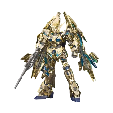 BANDAI "HIGH GRADE" -MOBILE SUIT GUNDAM UNICORN- HG 1/144 Unicorn Gundam 03 Phenex (Destroy Mode) GOLD & SILVER COATING SET Gundam Base Limited