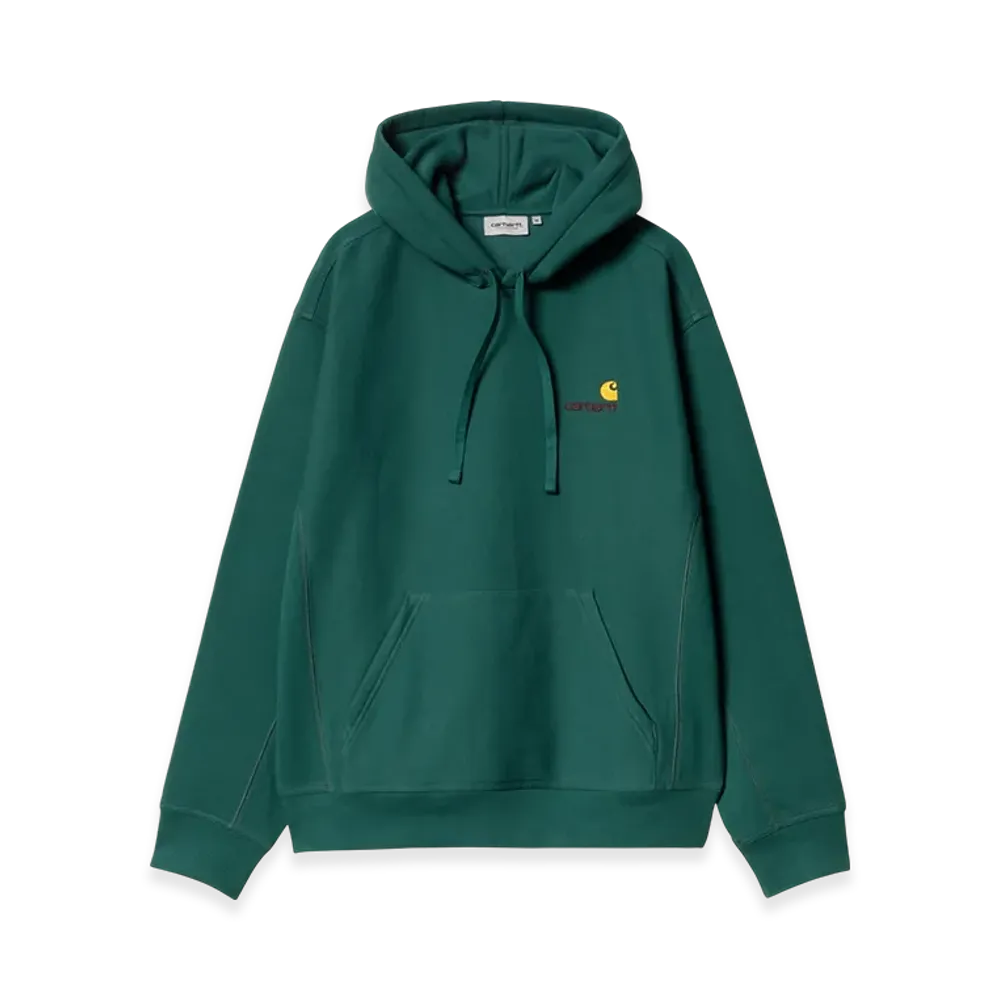 Carhartt WIP Hooded American Script Sweatshirt "Malachite"