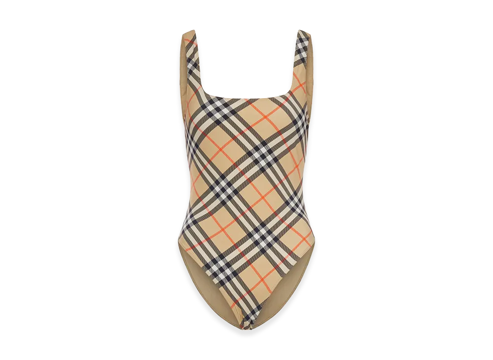 Burberry Women's Check Swimsuit "Beige"