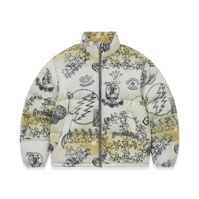 thisisneverthat x Grateful Dead Puffer Down Jacket "Iconography"