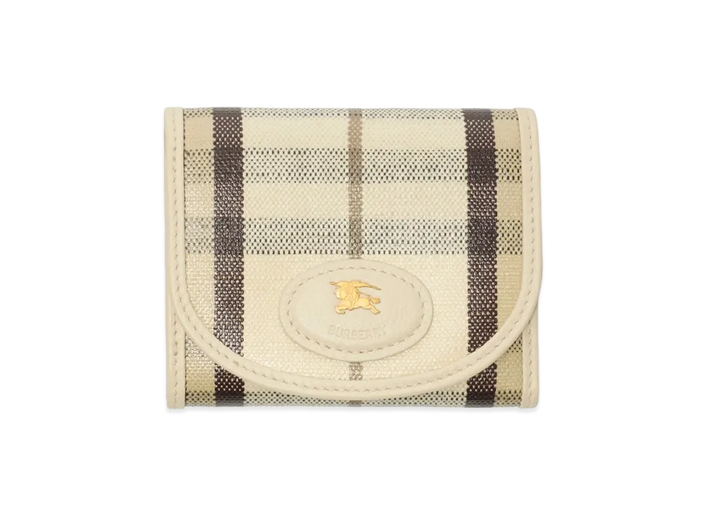 Burberry Women's Highland Compact Wallet "Light Beige"