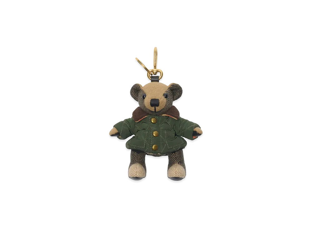 Burberry Women's Teddy Bear Keyring Charm "Green"