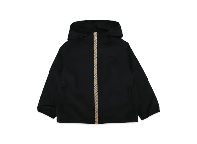 Burberry Kids KB6 Roman CZ Hooded Jacket "Black"