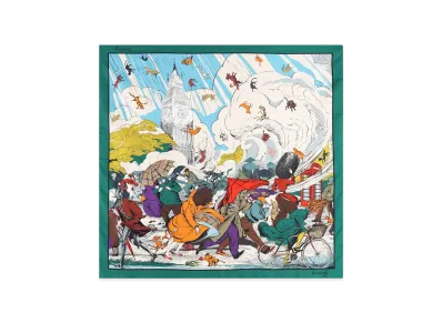 Burberry Printed Silk Foulard "Neutrals"