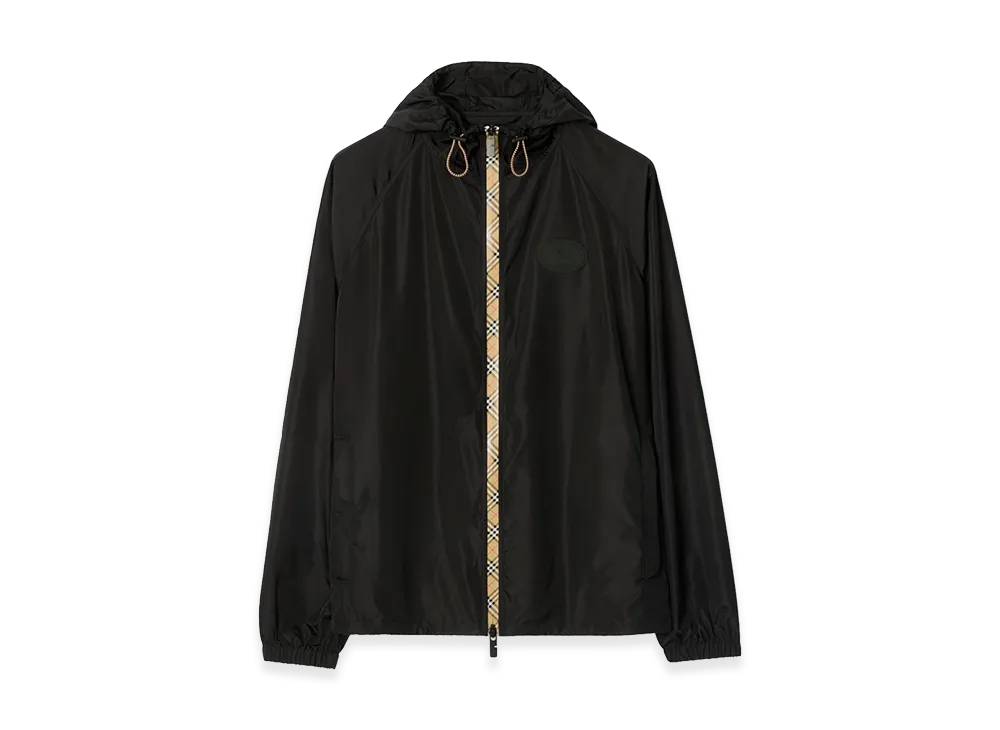 Burberry Checker Tape Nylon Hooded Jacket "Black"