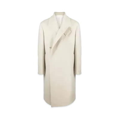 1017 ALYX 9SM Single-Breasted Logo Wool-Blend Coat "White"