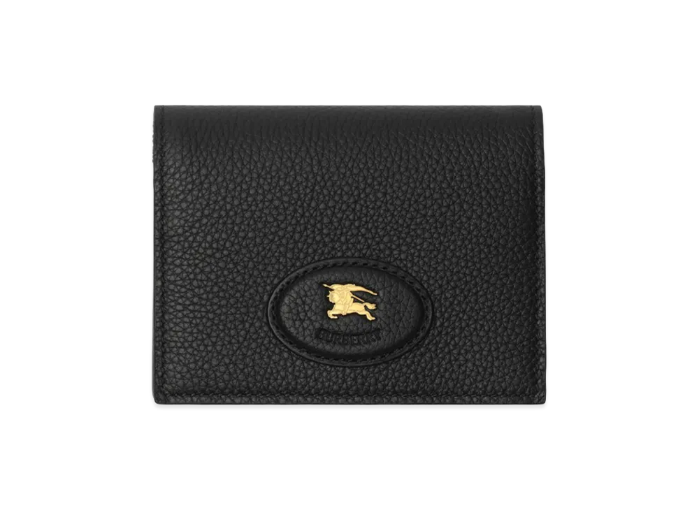 Burberry Women's Bloomsbury Folding Card Case "Black/Black Calico"