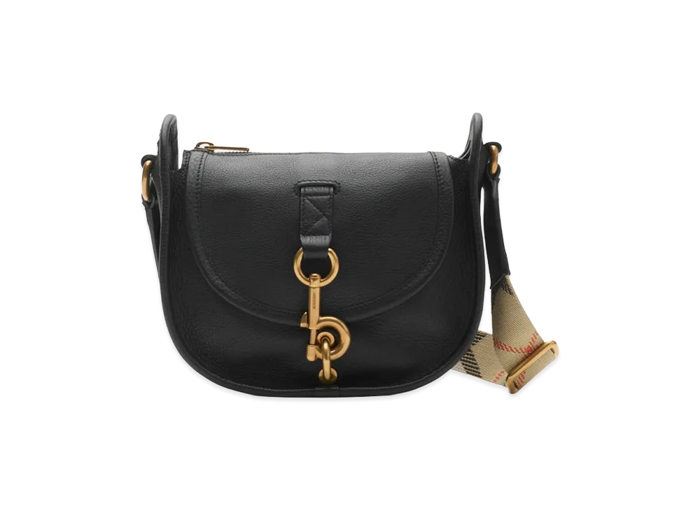 Burberry Women's Mini B Clip Messenger Bag "Black"