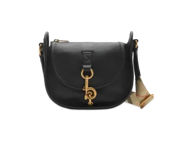 Burberry Women's Mini B Clip Messenger Bag "Black"