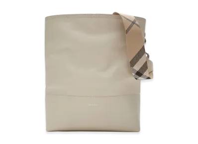 Burberry Women's Medium B Clip Bucket Bag "Soap Beige"