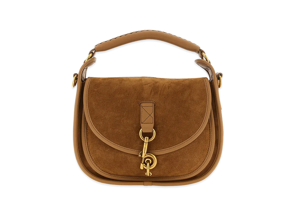 Burberry Women's Messenger B Clip Crossbody Bag "Camel"