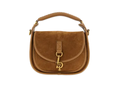 Burberry Women's Messenger B Clip Crossbody Bag "Camel"