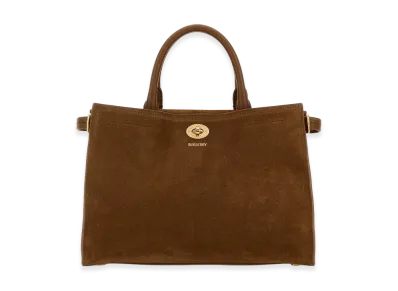 Burberry Women's Suede Small Cotswolds Handbag "Brown"