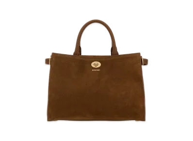 Burberry Women's Suede Small Cotswolds Handbag "Buff/Brown"