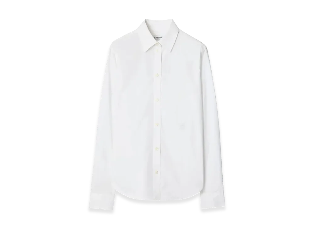 Burberry Women's Formal Shirt In Cotton Poplin "White"