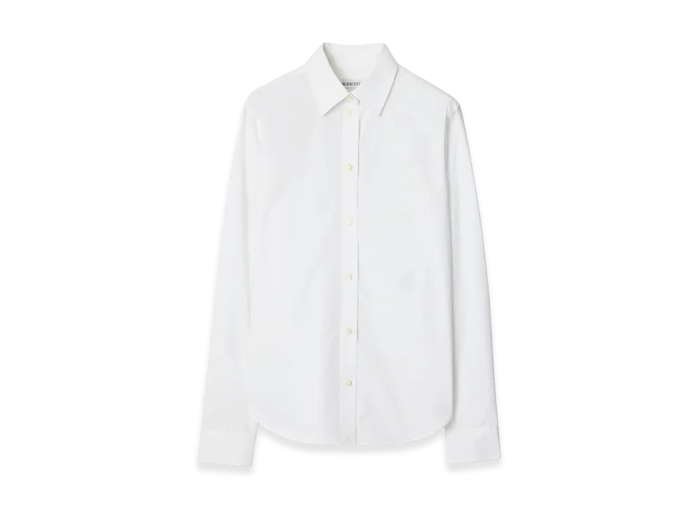 Burberry Women's Regular Fit Cotton Poplin Formal Shirt "White"