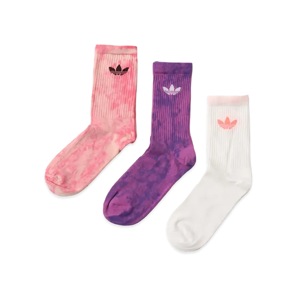 adidas Tie Dye Crew Socks 3 Pairs "Multi"