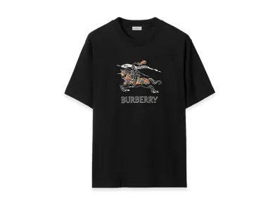 Burberry EKD Sketch Cotton Tee "Black"