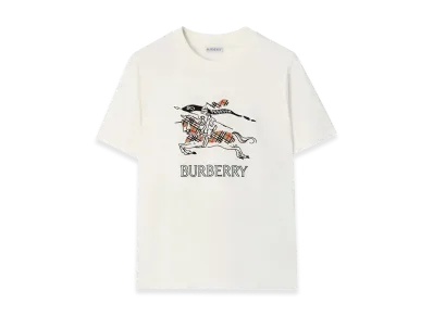 Burberry Women's Ekd Sketch Cotton T-Shirt "White"