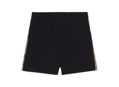 Burberry Check Trim Swim Shorts "Black"