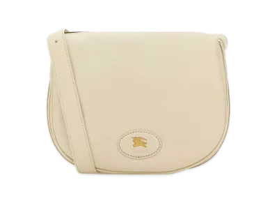 Burberry Women's Leather Tavistock Crossbody Bag "White/Ivory"