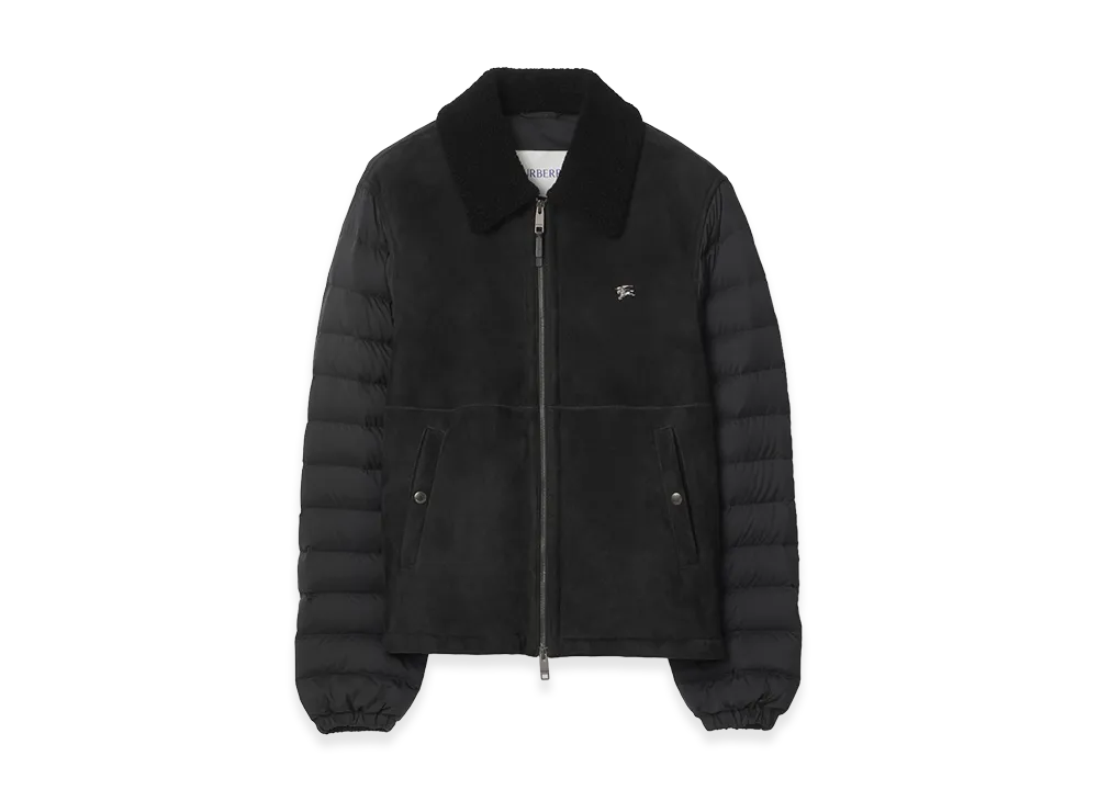 Burberry Shearling Nylon Down Jacket "Black"