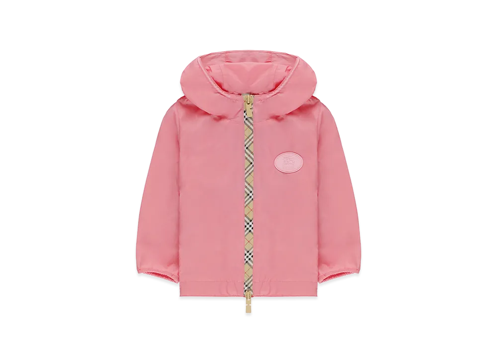 Burberry Kids Nylon Hooded Jacket "Pink"