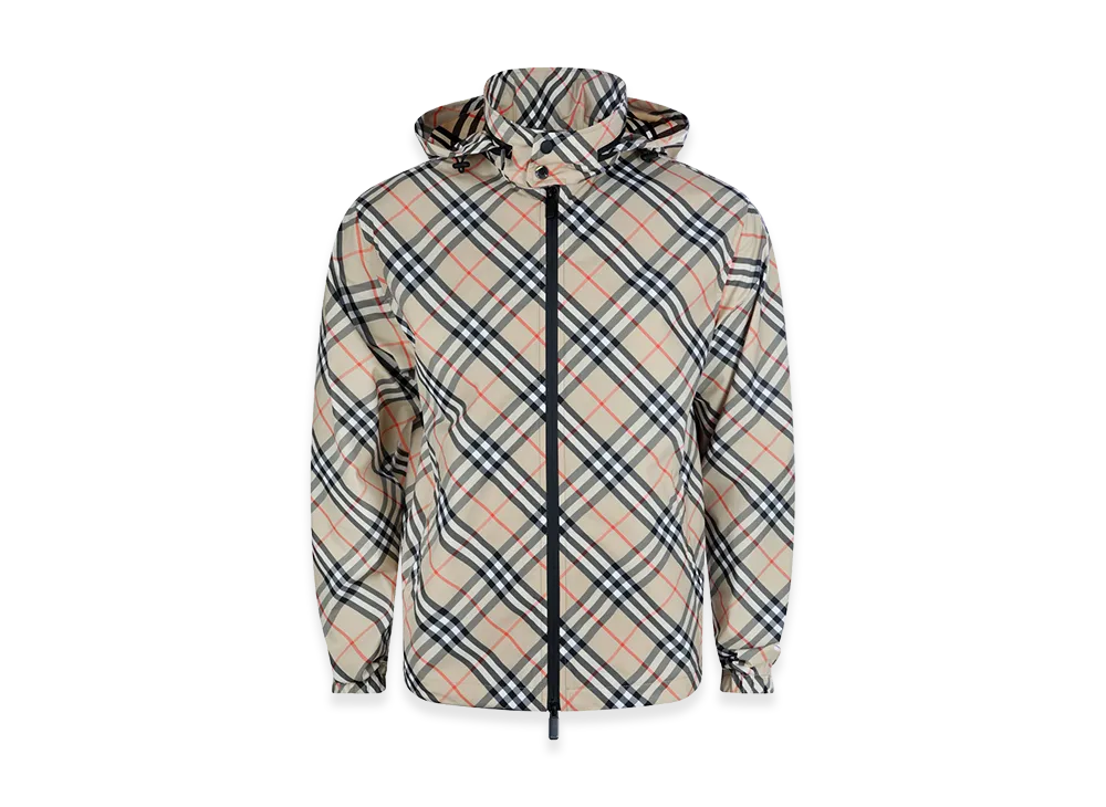 Burberry Printed Polyester Windbreaker "Checked"