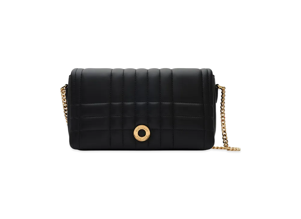Burberry Women's Quilted Leather Crossbody Bag "Black"