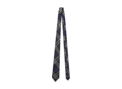 Burberry Check Silk Tie "Pilot Blue"