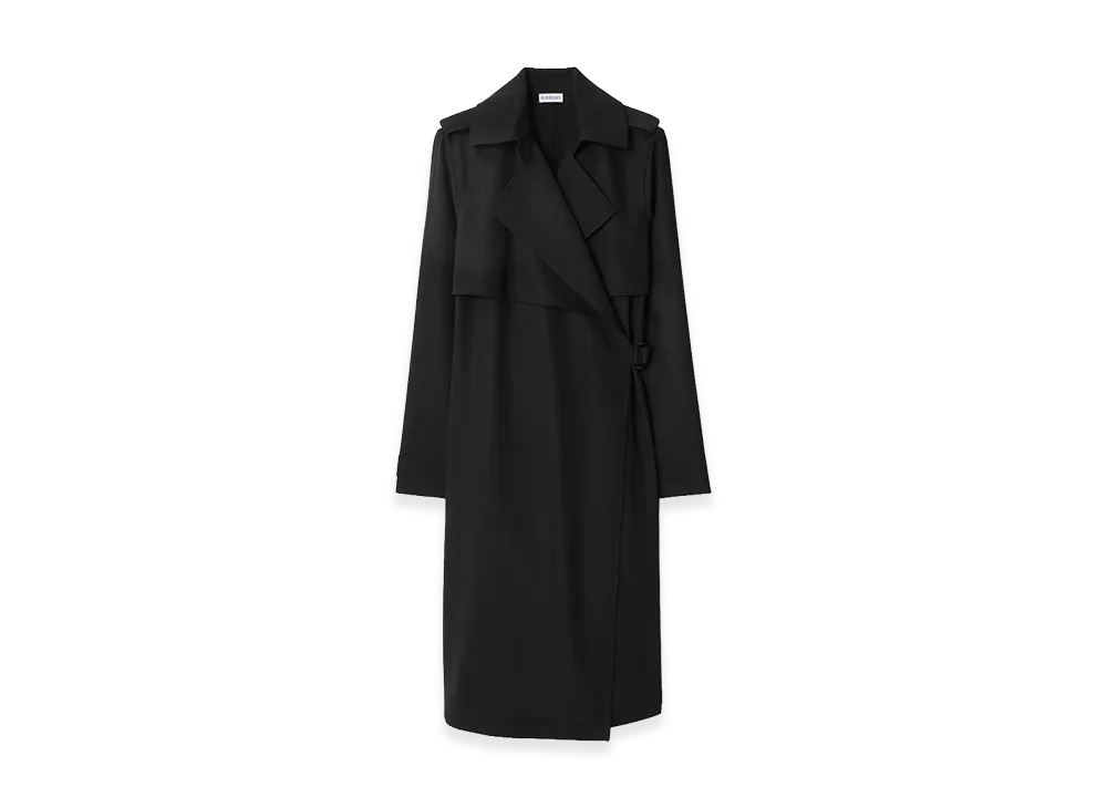 Burberry Women's Wool Trench Dress "Black"