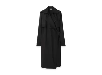 Burberry Women's Wool Trench Dress "Black"