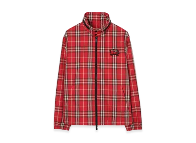 Burberry EKD Check Jacket "Crayon Red"