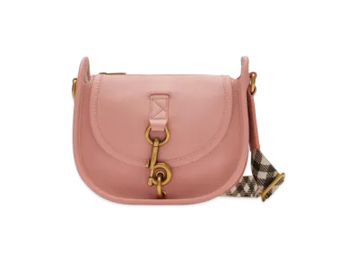 Burberry Women's Mini B Clip Messenger Bag "Peony Pink"