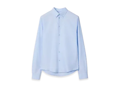 Burberry Slim Fit Cotton Oxford Shirt "Blue Smoke"