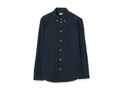 Burberry Check Cotton Shirt "Flint Blue/Chalk White"