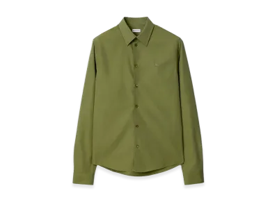 Burberry Regular Fit Cotton Poplin Shirt "Pasture Green"