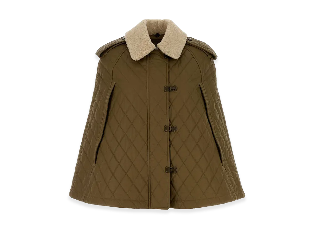 Burberry Women's Cotton Cape "Khaki Green"