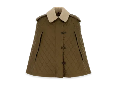 Burberry Women's Cotton Cape "Khaki Green"
