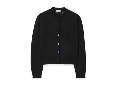 Burberry Women's Check Wool Silk Cardigan "Black"