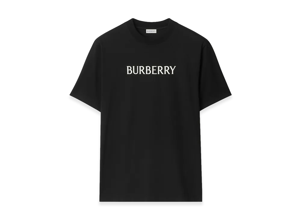Burberry Logo Cotton Tee "Black"
